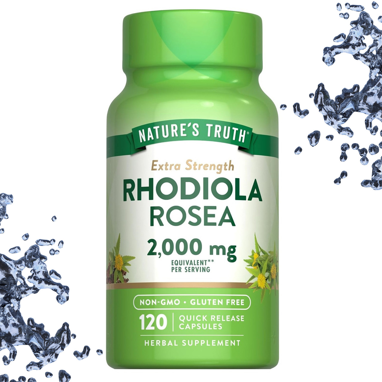 Родіола Nature's Truth Rhodiola Rosea 2000 мг еквівалент на порцію 120 капсул