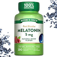 Мелатонін Nature's Truth Sleep Melatonin 5 мг Ягідний смак 200 таблеток