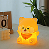 Силіконовий LED нічник-лампа Панда акумуляторная з таймером PAD-02, фото 6