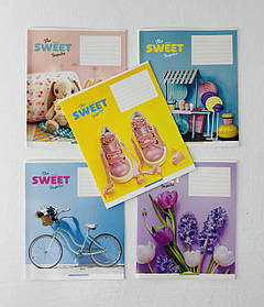 Зошит 12 аркушів коса лінія Sweet (3382(12кл)) Школярик