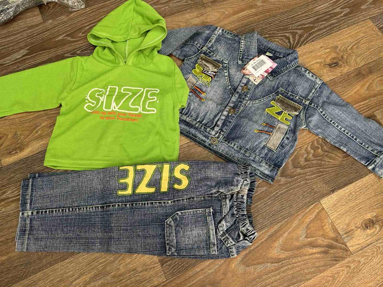 Костюм дитячий джинсовий трійка для хлопчика. TZ06, фото 1