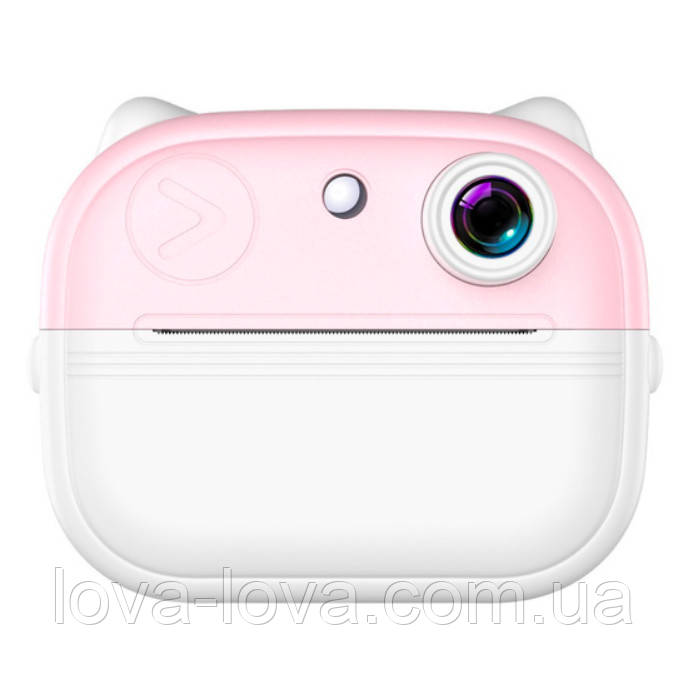 Дитячий цифровий фотоапарат миттєвого друку Children's Digital Print Camera Q9 48 Мп 64 Гб Pink