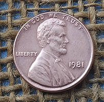 1 цент 1981 року.  США