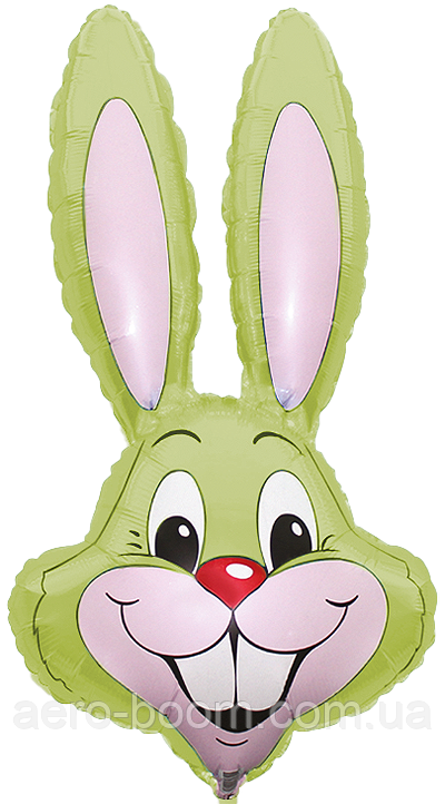 Фольгована кулька Flexmetal 35"(90х58 см) Кролик салатовий, фото 1