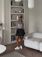 Женские юбка-шорты свободного кроя из легкой ткани софт