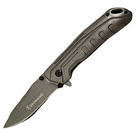Розкладний ніж Browning F205 з кліпсою 22см Grey (7_02167)