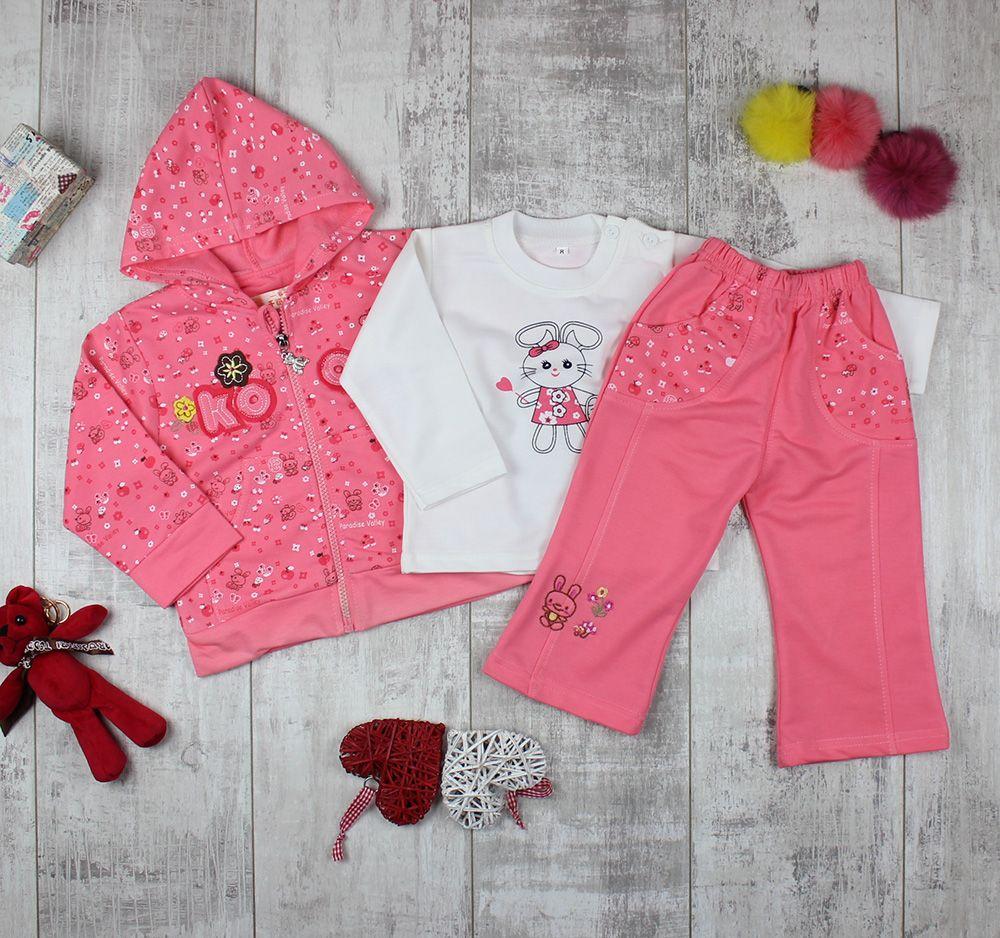 Костюм дитячий трикотажний для дівчинки. Трійка.