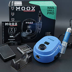Фрезер для манікюру та педикюру MOOX X550 50000 об/хв, 70W, Sky Blue