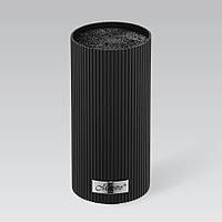 Підставка для ножів Maestro MR-1437-BLACK універсальна настільна з щітковим наповнювачем чорна