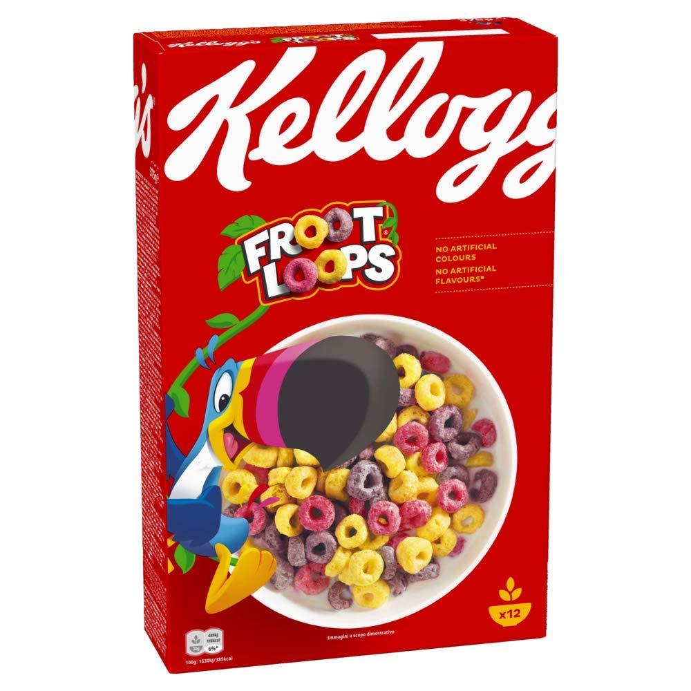 Сухий сніданок Kellogg's Froot Loops фруктові кільця 375 г