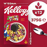 Сухий сніданок Kellogg's Froot Loops фруктові кільця 375 г, фото 5