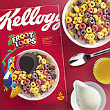 Сухий сніданок Kellogg's Froot Loops фруктові кільця 375 г, фото 3