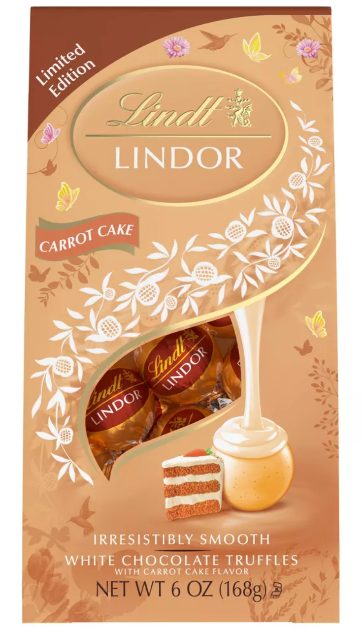 Шоколадні цукерки Lindt Lindor Carrot Cake White Chocolate Truffle Limited Edition 170г, фото 1