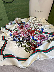 Хустка шовкова у стилі Gucci