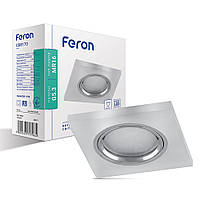 Вбудований світильник Feron CD8170 під лампу з підсвіткою хром