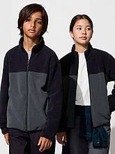 Дитяча флісова куртка на блискавці UNIQLO 1159828445 (Чорний 145-155)