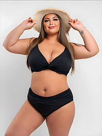 Купальник на кісточках Fuba 25030 чорний 48 50 52 54 56 розмір