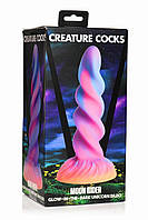 Фентезійний силіконовий фалоімітатор єдинорога Creature Cocks Glow-in-the-Dark Unicorn Dildo 20,6см