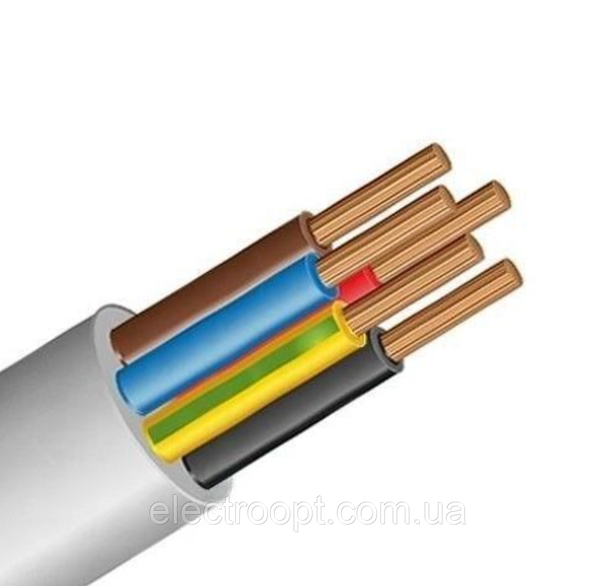 Мідний дріт ПВС 5*2.5 Одеса Каблекс круглий (кратно 5 м)