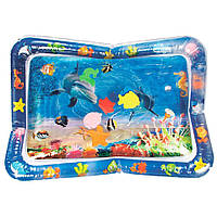 Ігровий розвивальний килимок 20236 з водою 66*50 см Дельфіни