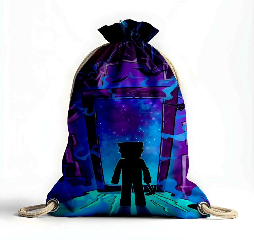 Рюкзак мішок "Майнкрафт Minecraft гра фільм темрява", фото 1