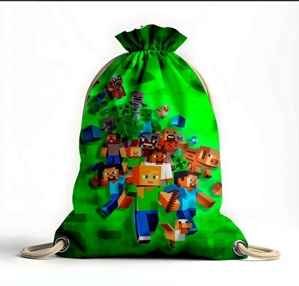Рюкзак мішок "Майнкрафт Minecraft гра фільм 75", фото 1