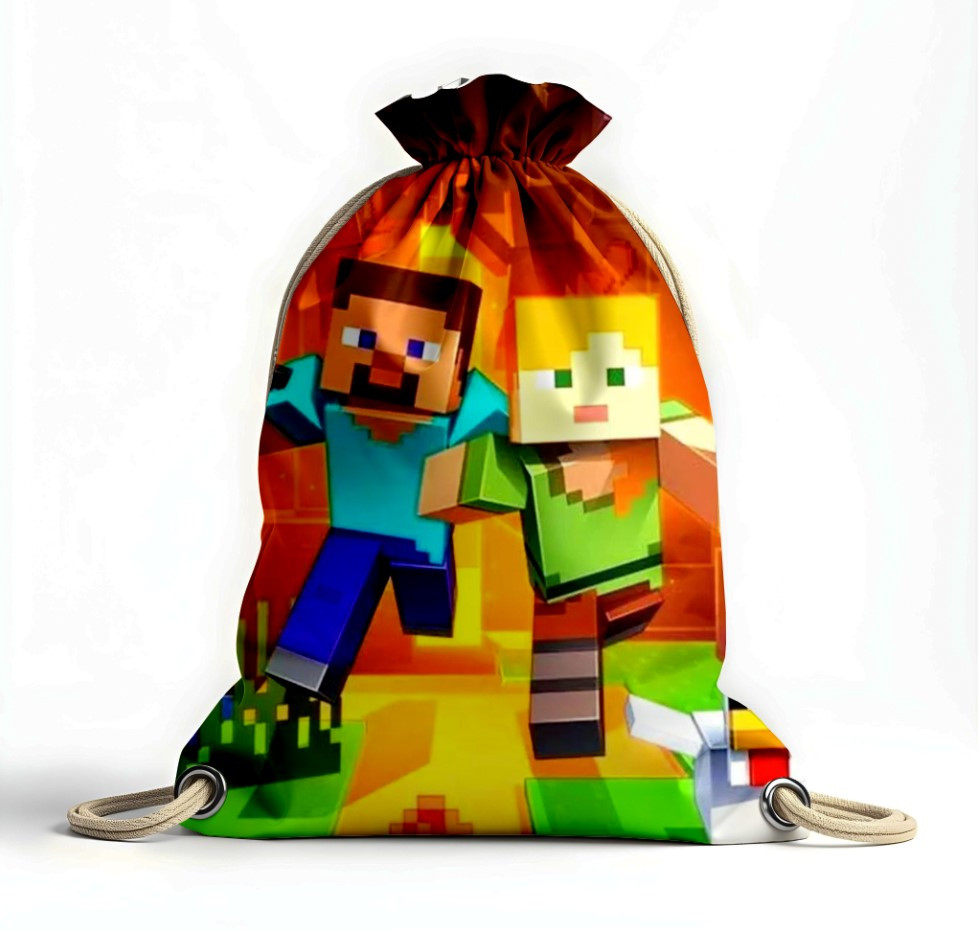 Рюкзак мішок "Майнкрафт Minecraft гра фільм 1", фото 1