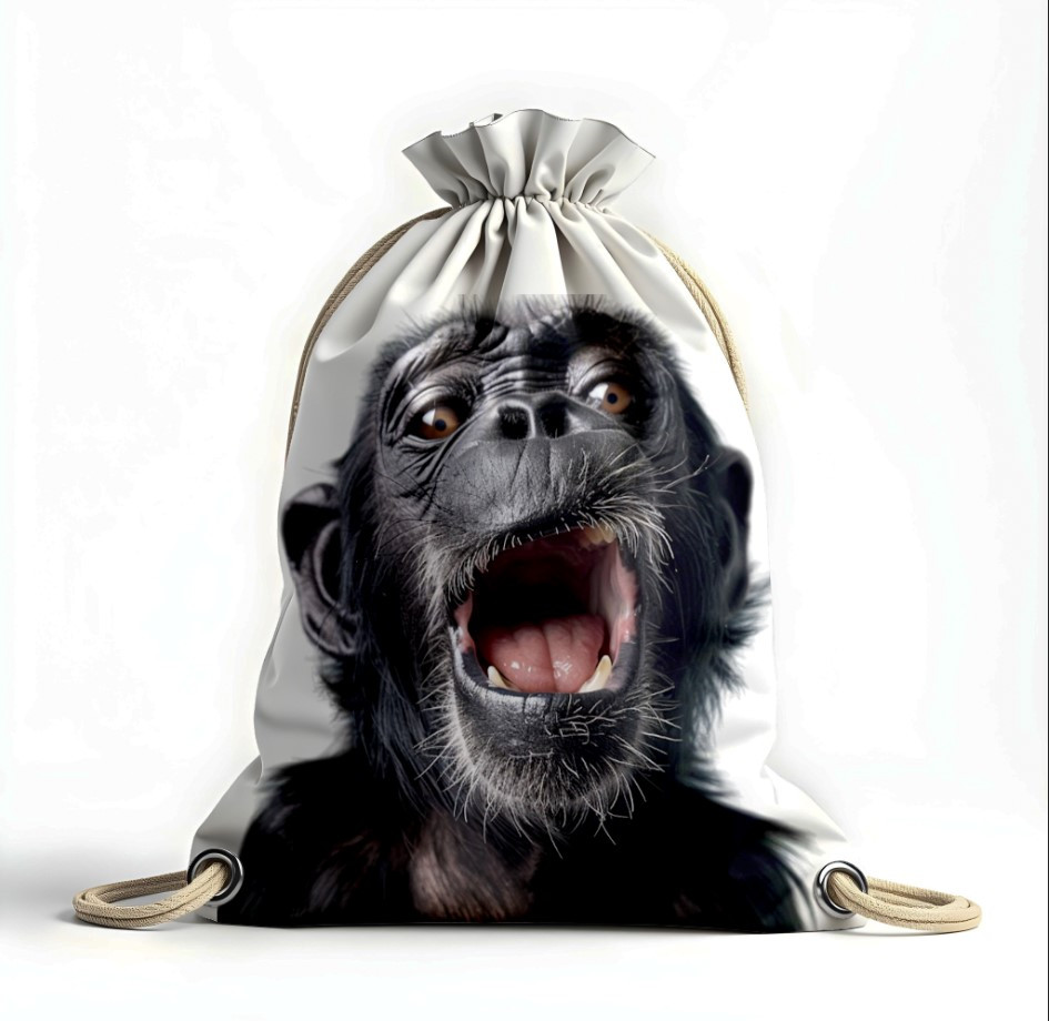 Рюкзак мішок "Мавпа прикольний Big animal face 1", фото 1