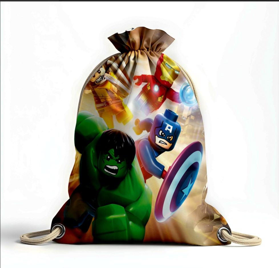 Рюкзак мішок "Лего месники марвел", фото 1