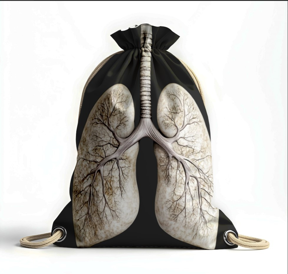 Рюкзак мішок "Легені анатомія геловін", фото 1