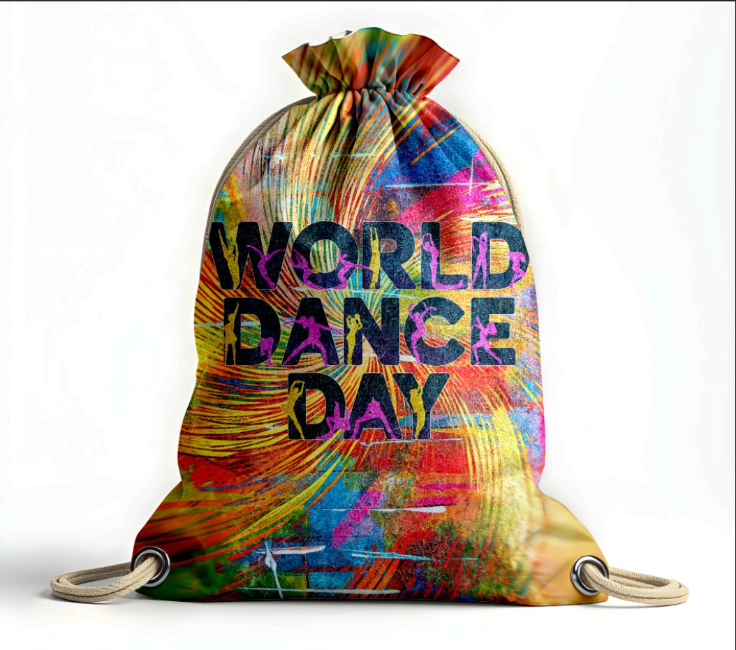 Рюкзак мішок "Данс графіті арт танці малюнок фарби", фото 1