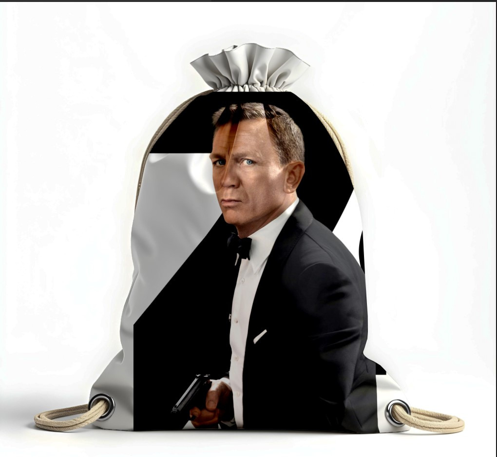 Рюкзак мішок "Даніел Крейг актор Джеймс Бонд 2", фото 1