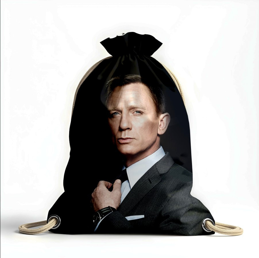 Рюкзак мішок "Даніел Крейг актор Джеймс Бонд", фото 1