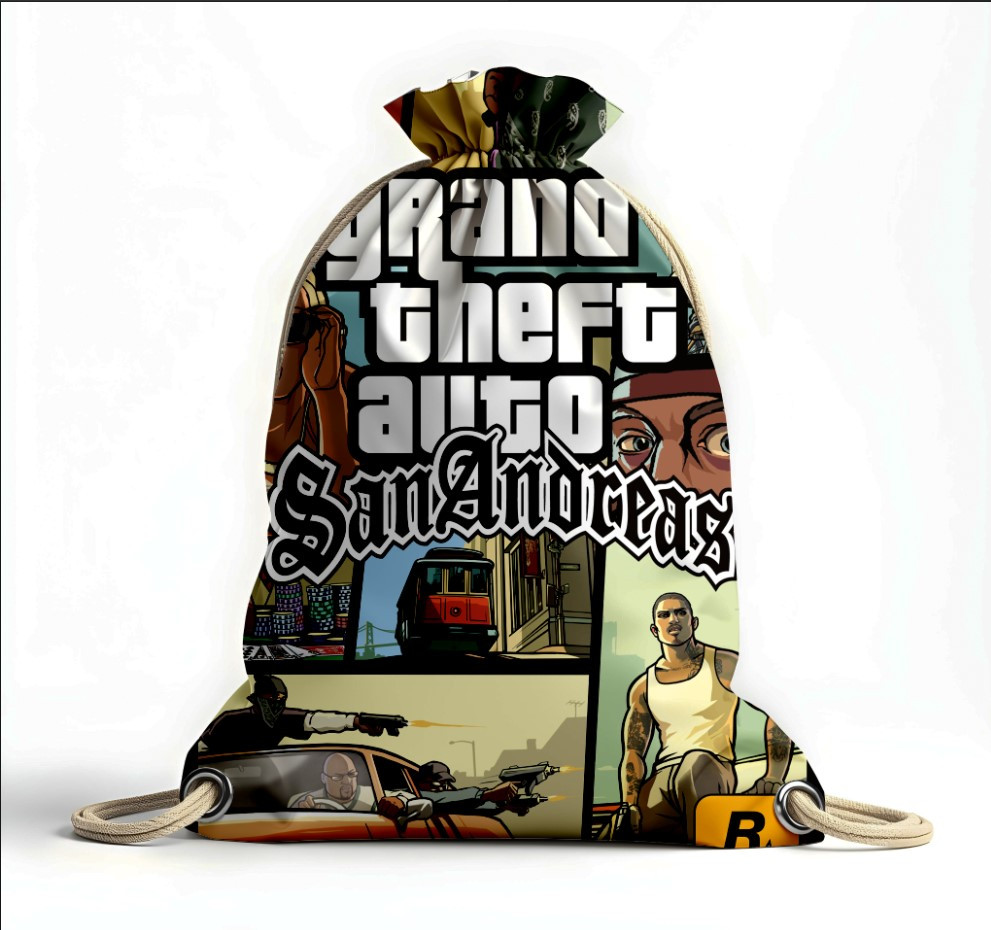 Рюкзак мішок "ГТА гра постер Сан Андреас", фото 1