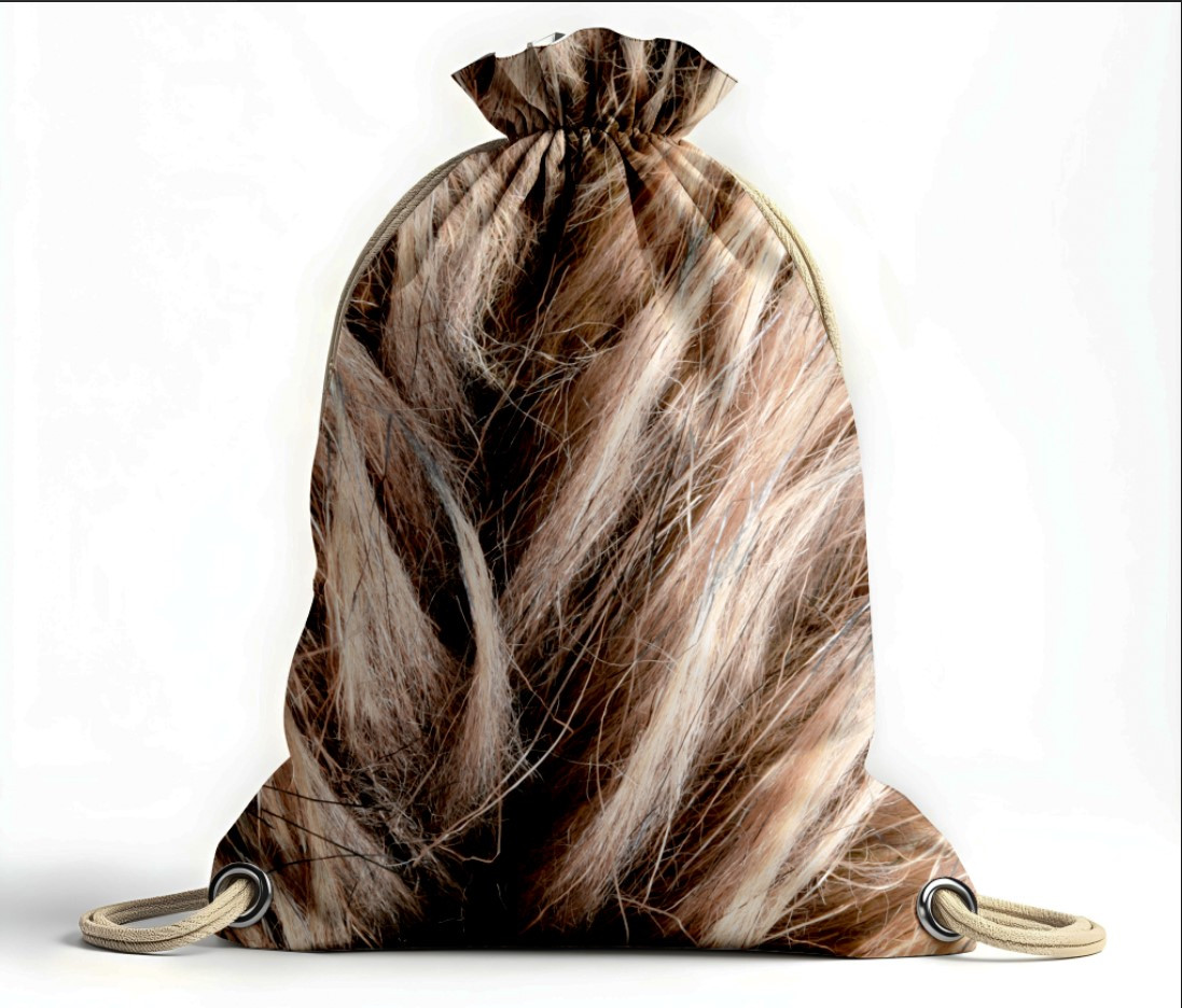 Рюкзак мішок "Вовна хутро шкіра тварин волося текстура", фото 1