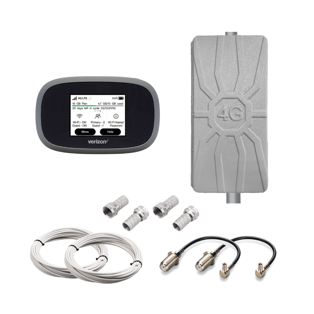 ТОП 4G комплект роутер Novatel MiFi 8800L + 4G LTE панельна антена Spider MIMO 2х16