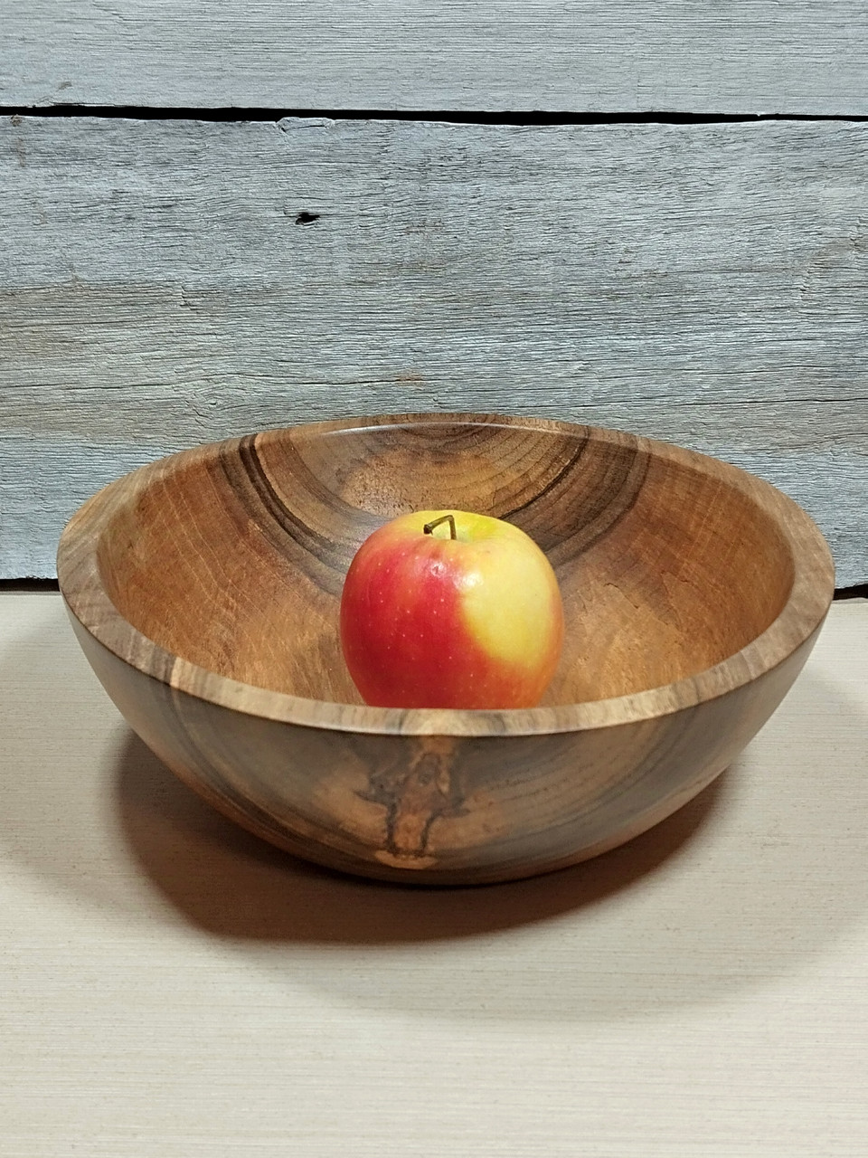 Салатник дерев'яний з горіха ручної роботи. Діаметр 27см., фото 1