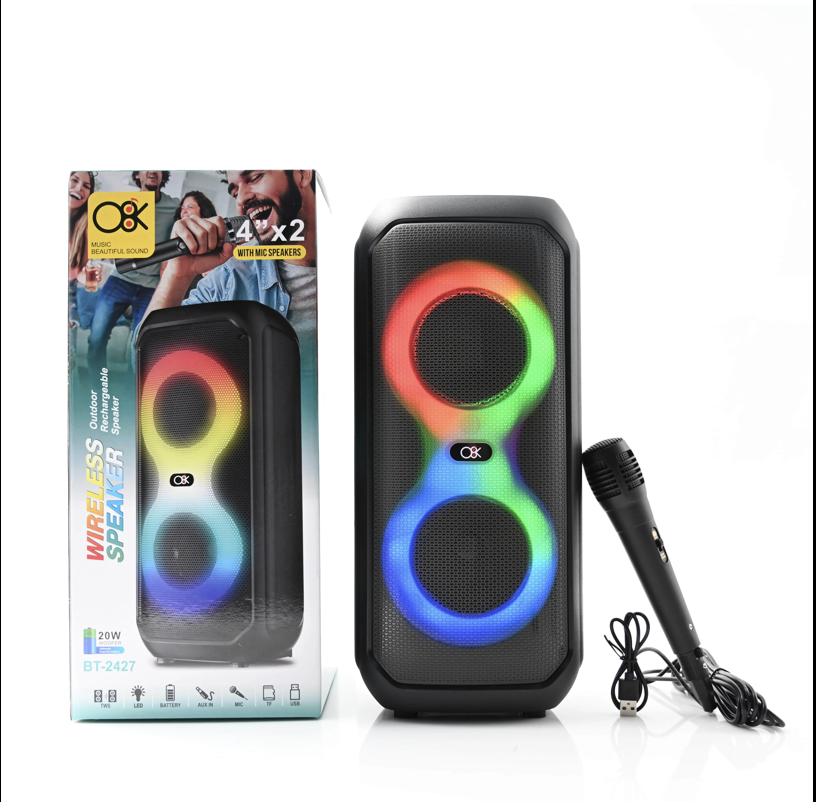 Колонка музична портативна Bluetooth з мiкрофоном 4" BT 2426 (16)