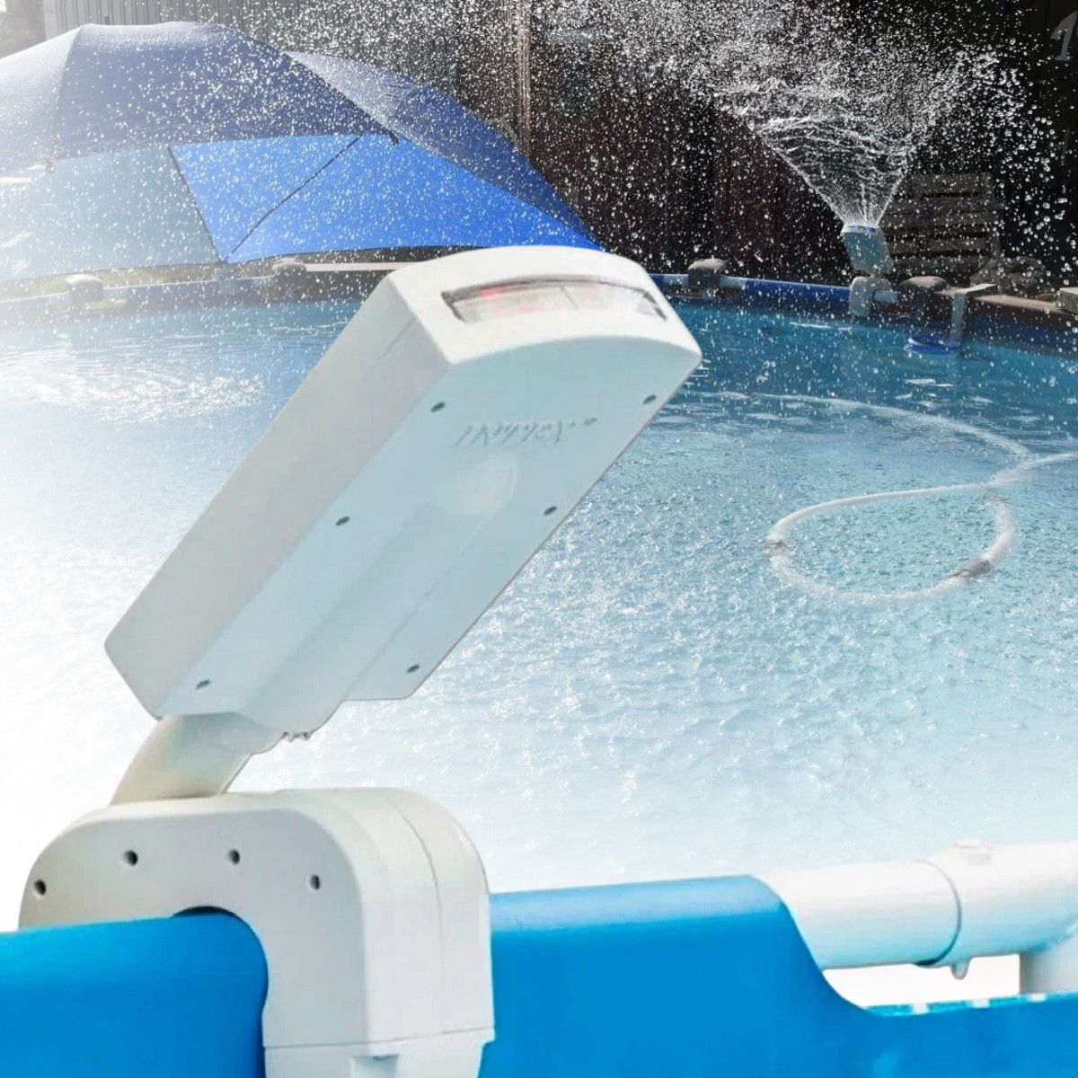 Фонтан для басейнів з підсвічуванням води Intex 28089 водоспад з LED підсвічуванням працює від фільтр-насоса 3,785-11,355 л/ч