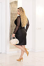 Шкіряна спідниця олівець "Annika" | Норма і батал, фото 4