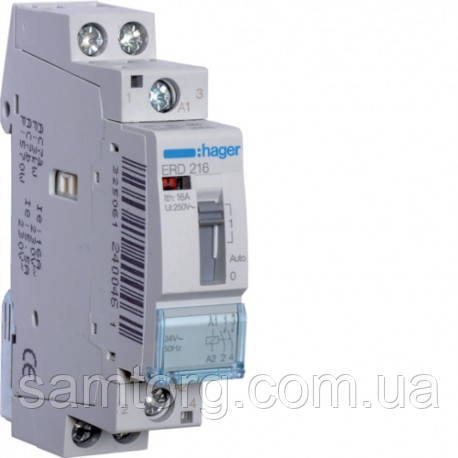 Реле Hager ERD216 16A 2НО 24W