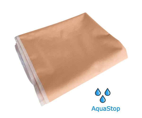 Наматрацник вологонепроникний AquaStop персик 200х220 см з резинкою по 4-х кутах