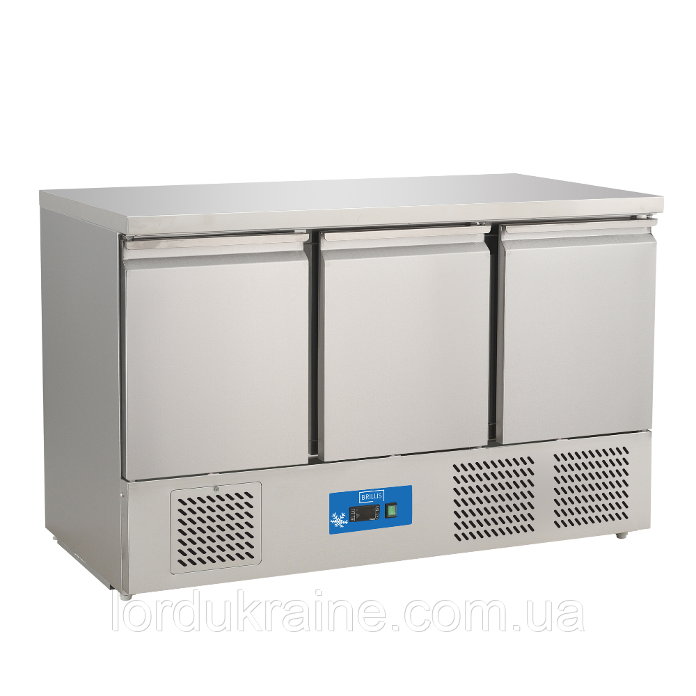 Стіл холодильний тридверний енергоефективний BRILLIS G-S903V S/S TOP, фото 1