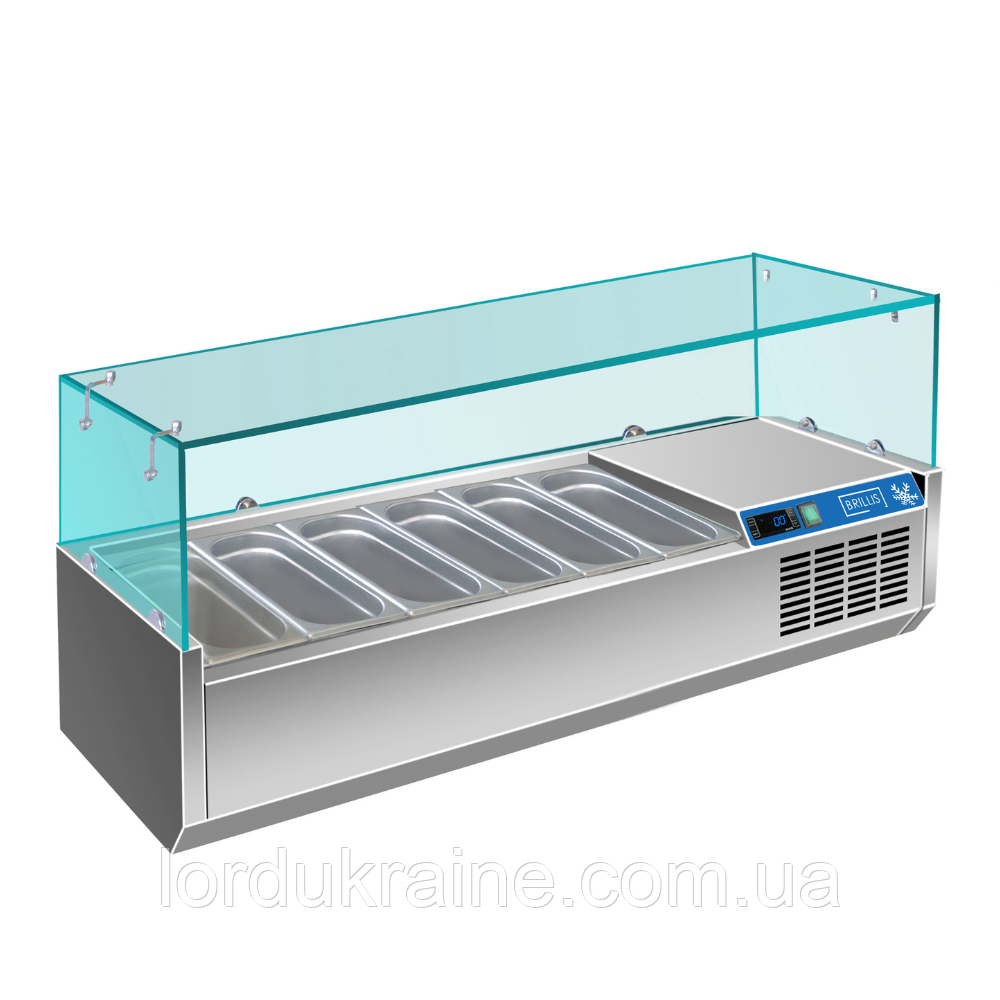 Вітрина холодильна для топінгу BRILLIS G-VRX1400/330FG, фото 1