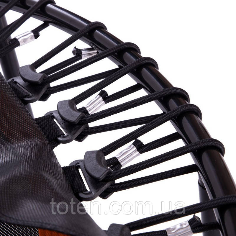 Батут для фітнесу з ручкою Profi Sport 125см чорний MS 3256 топ, фото 1