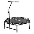 Батут для фітнесу з ручкою Profi Sport 125см чорний MS 3256 топ, фото 2