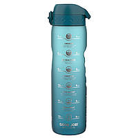 Пляшка для води ION8 1000 мл. BPA Free, Times To Drink, (ЕКО пляшка) BPA Free, Teal & Blue