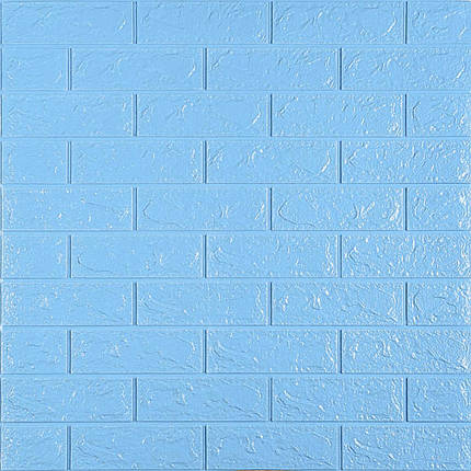 3D панель самоклеюча цегла Блакитна 700х770х5мм (005-5) SW-00000297, фото 1