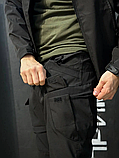 Тактичні брюки VANGUARD Dewspo штани чорного кольору весна-літо для охоронців і поліції ТМ, фото 6