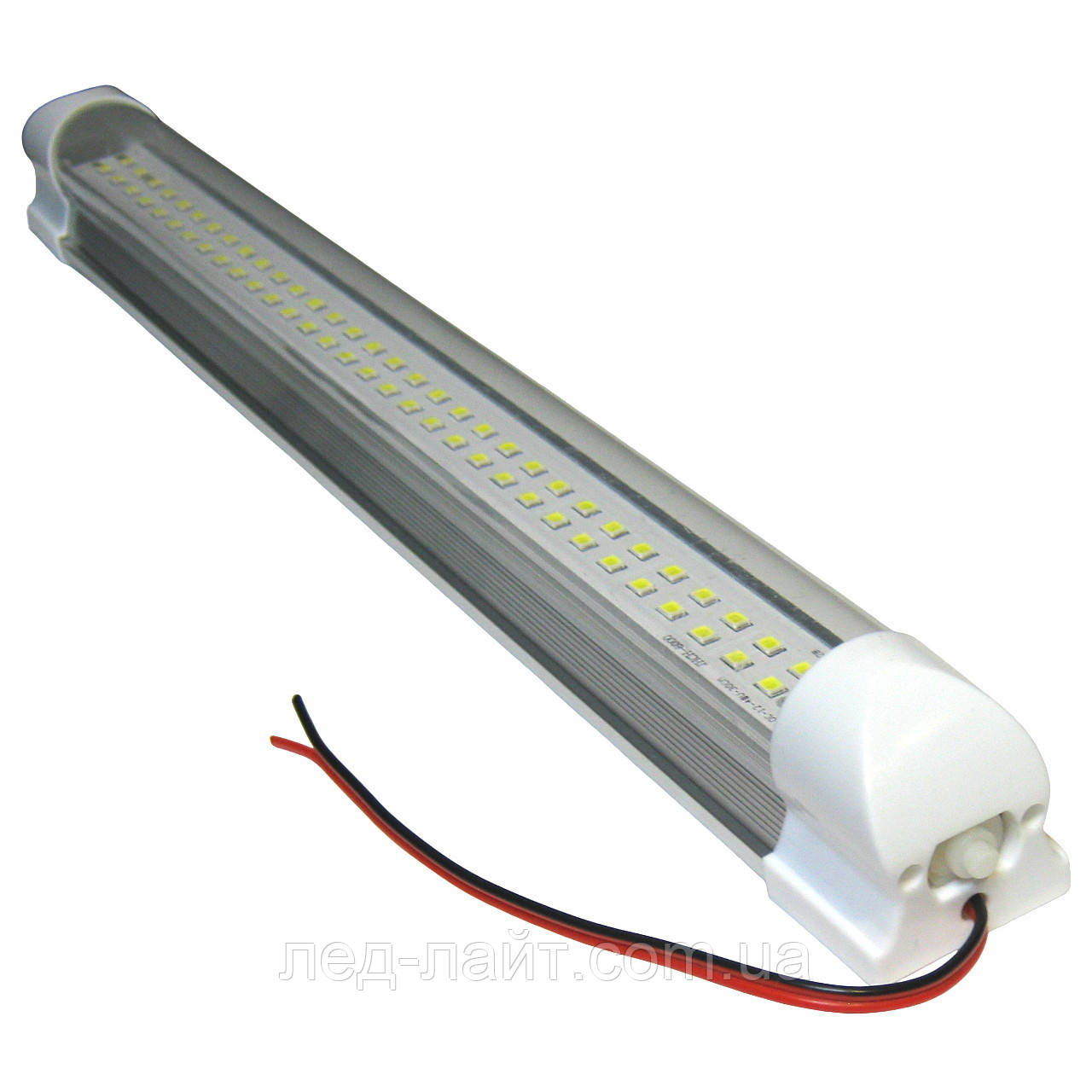 LED світильник T8 12-48V 66LED з вимикачем, для меблів та авто